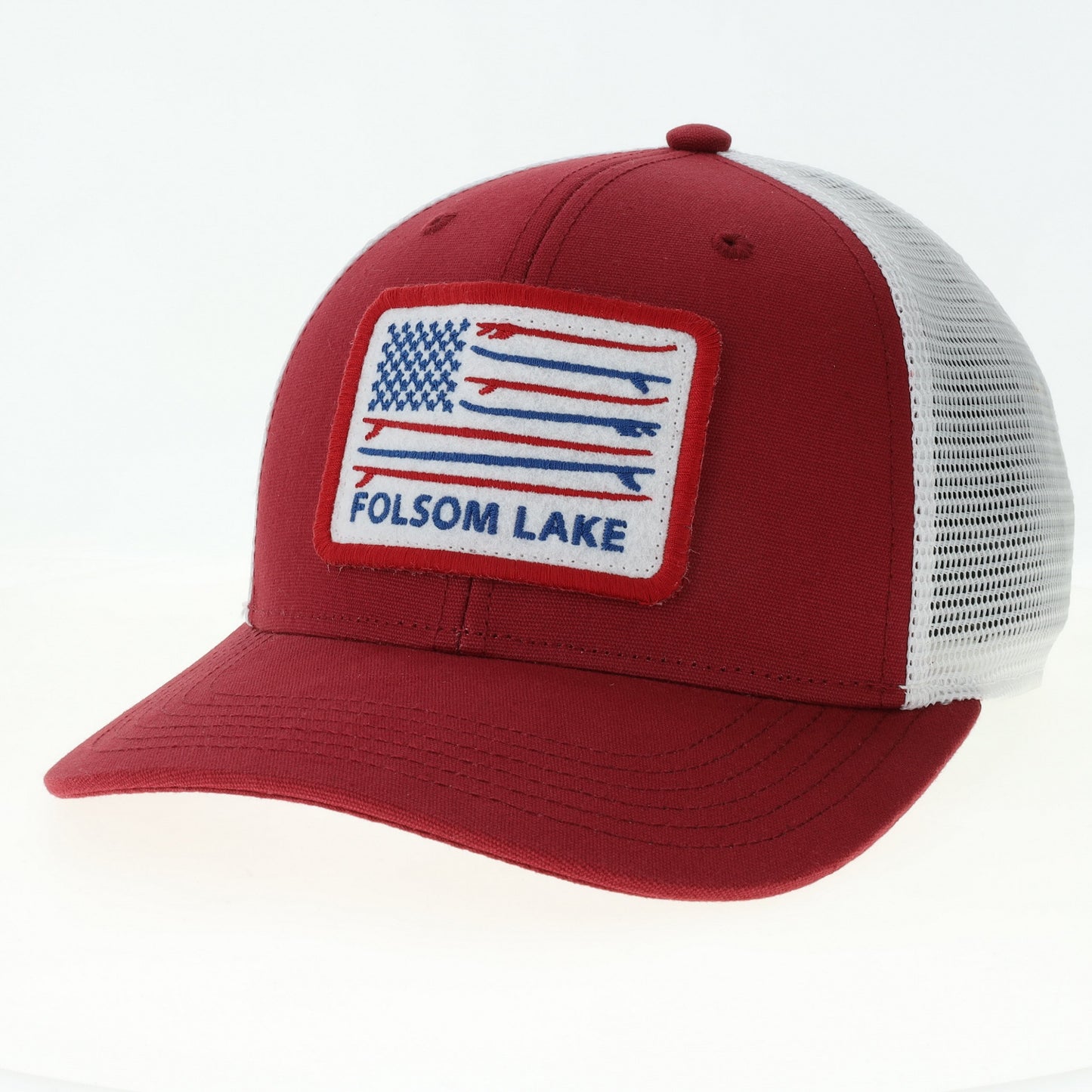 Red Surfboard Flag Hat